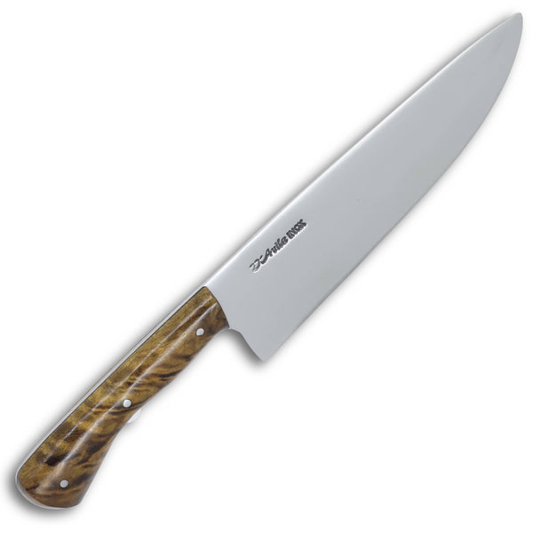 Faca Chefe Pro 8'' em Aço Inox, Cabo em Madeira, Polido