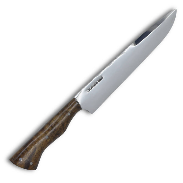 Faca Churrasco D'Avila 8" em aço inox, cabo em madeira, polido