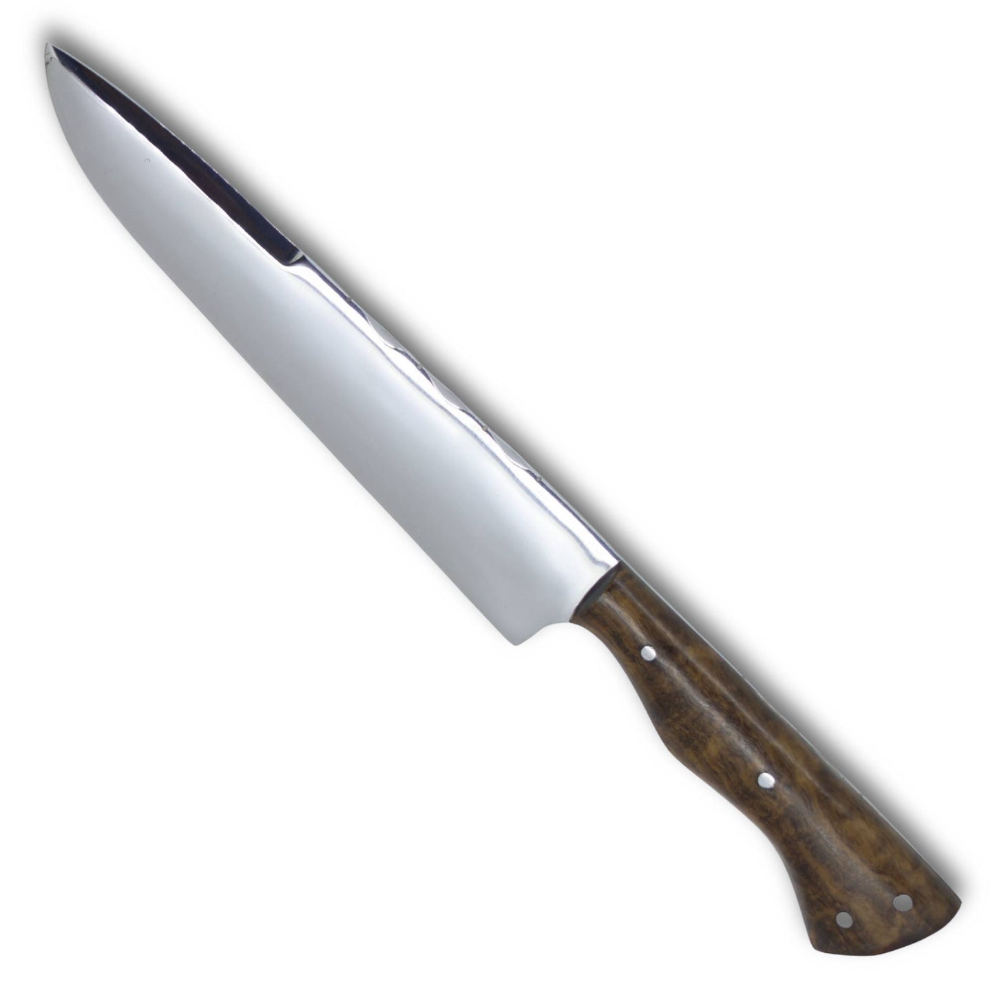 Faca Churrasco D'Avila 8" em aço inox, cabo em madeira, polido