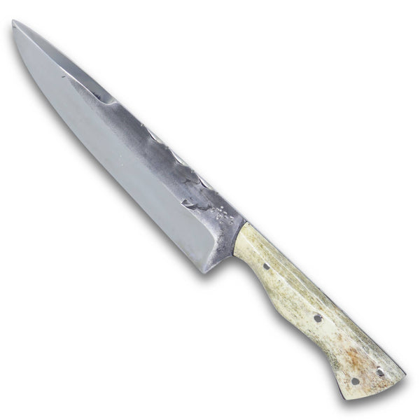 Faca Churrasco D'Avila 8" em Aço Inox, Cabo em Osso, BrutForjPolido