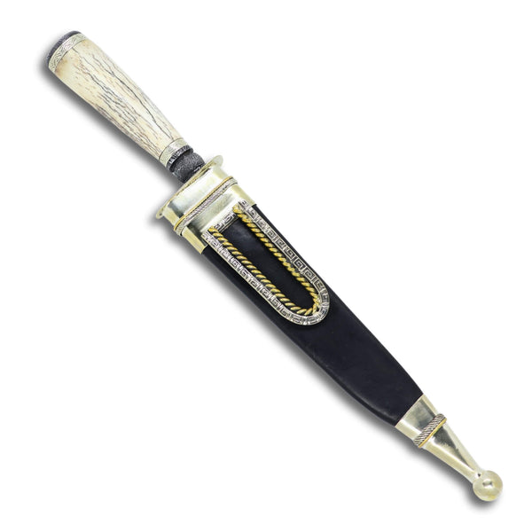 Faca Churrasco Premium M. D'Avila 8" em Aço Damasco, Cabo em Osso