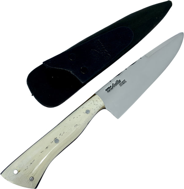 Faca Churrasco D'Avila 6" em Aço Inox, Cabo em Osso, Polido