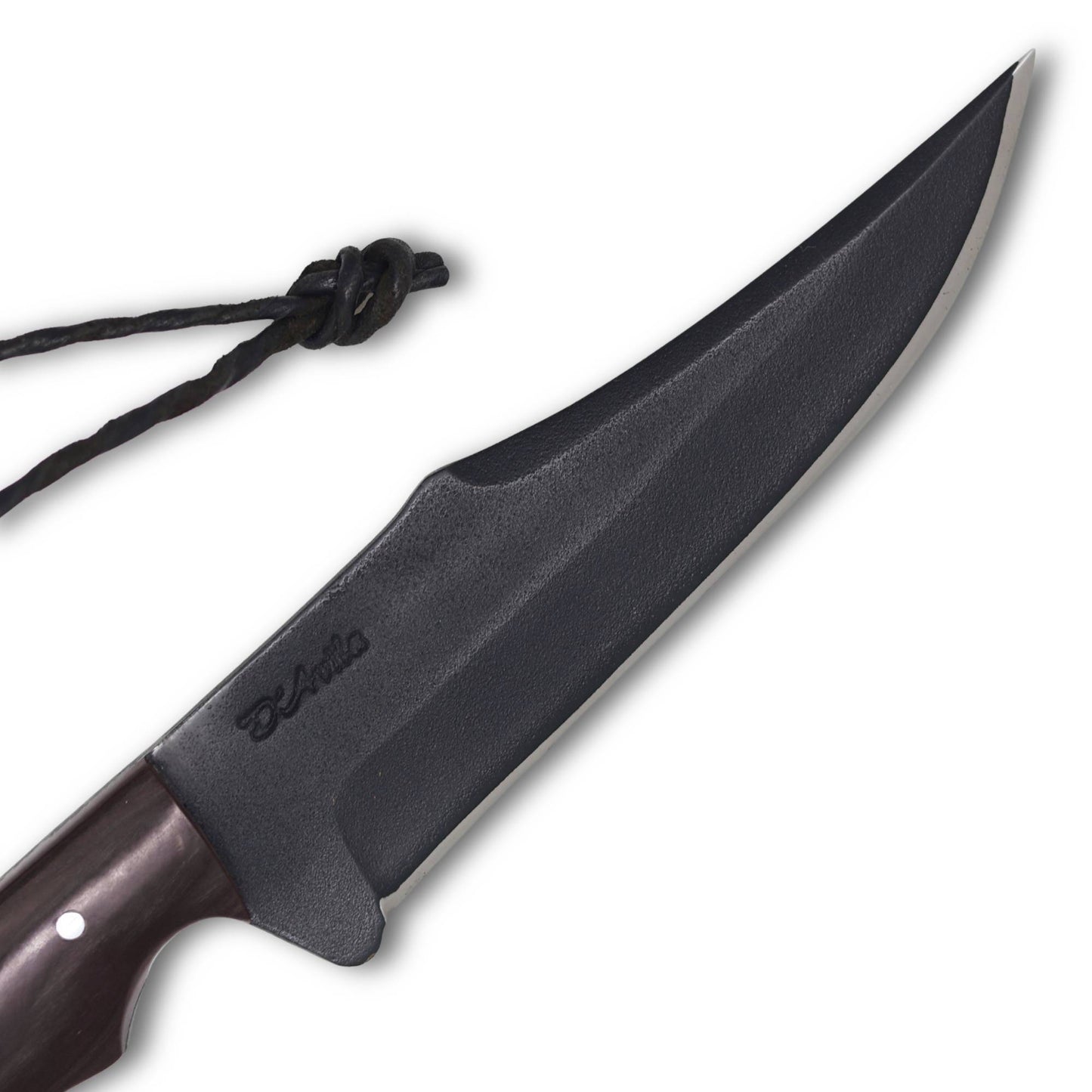 Faca Javali 7'' em Aço Carbono com Cabo em Madeira, Eletrostático