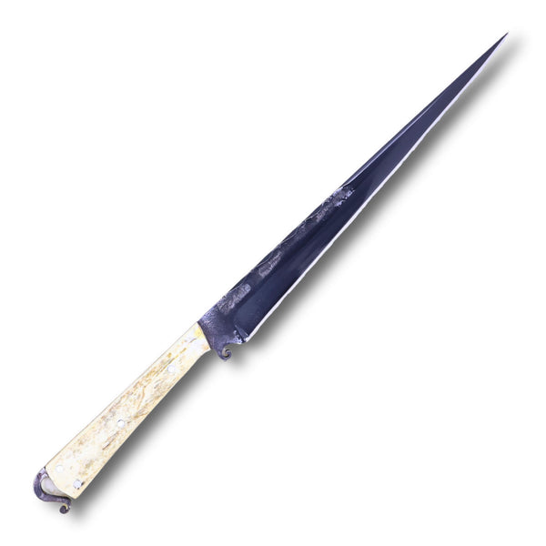 Faca Língua de Chimango 10" em Aço Carbono BrutForj Fosfatizado