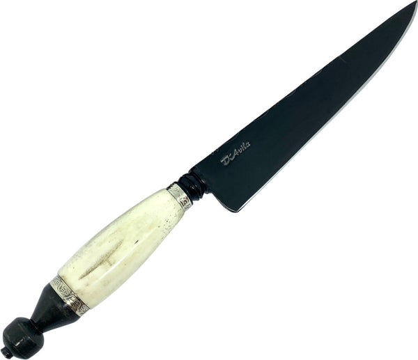 Faca Nordestina 8" em aço carbono, cabo em osso, fosfatizado