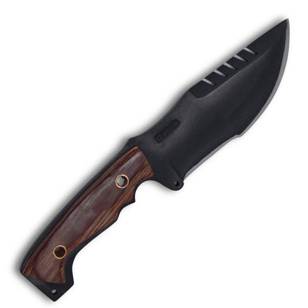 Faca Tracker 6" em Aço Carbono, Cabo em madeira estabilizada, eletrostático