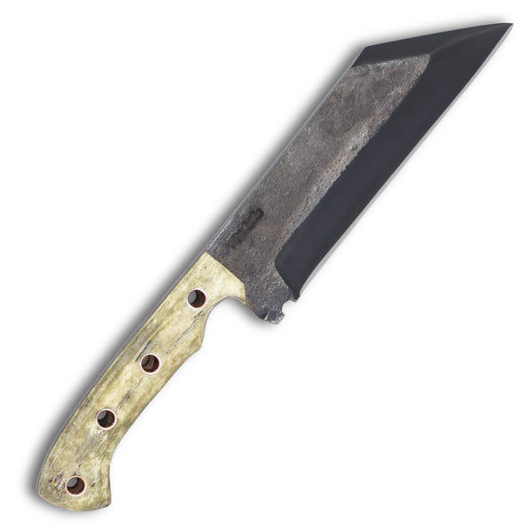 Faca Tracker M 6" em Aço Carbono, Cabo em Osso, BrutForjFosfatizado
