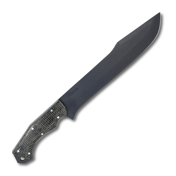 Facão Selva 10" em aço carbono, cabo em Micarta em Juta, eletrostático