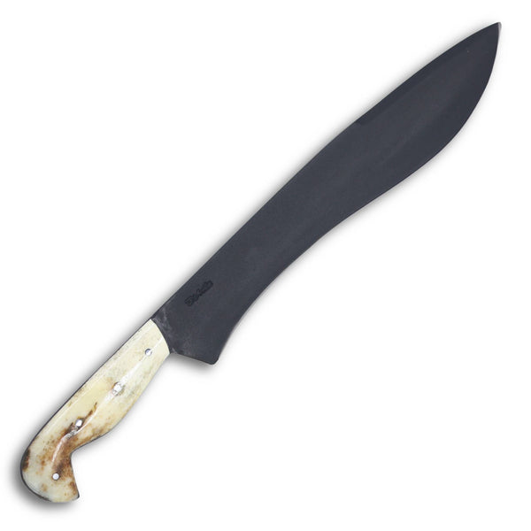 Facão Sorocabano 12" em aço carbono, cabo em osso, eletrostático