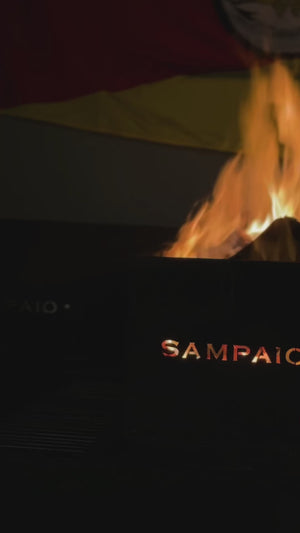 Faca Sampaio 4'' em Aço Carbono, Cabo em Madeira com Pederneira, Brut Polido